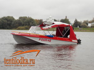 Ходовой тент на лодку Казанка-5