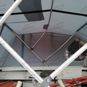 Ходовой тент на лодку Прогресс 2 на заводское стекло