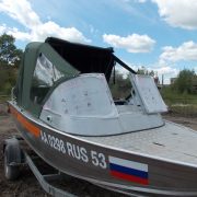 Ходовой тент на лодку Вельбот-45и