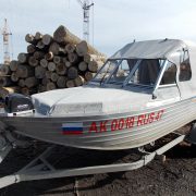 Ходовой тент на лодку Трайдент-450ФИШ